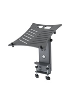 LAPTOP STAND W/ TABLE CLAMP, 4.724" X 2.559" CLAMP, 11.929 X 11.181" SHELF, TILT-ADJUSTABLE