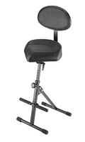 STOOL WITJ BACKREST, HEIGHT ADJUSTMENT OF 25.59-36.614", HEIGHT-ADJUSTABLE FOOTREST