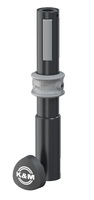 EXTENSION FOR COMMON SPEAKER STANDS, TUBE DIAMETER 1.377", QUICK RELEASE FASTENER, EXPANDING SPLINTS