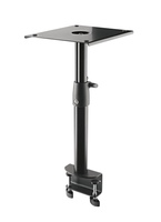 CLAMPING DESKTOP MONITOR STAND, HEIGHT-ADJUSTABLE, TABLE CLAMP, 8.701X9.646" SUPPORT PLATE