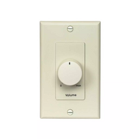 ATTENUATOR-50W, 70V/25V, 1-GANG DECORATOR, ALMOND