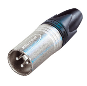 CABLE END XX SERIES 3 PIN MALE XLR - NICKEL/SILVER