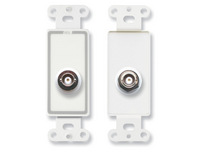 INSULATED DOUBLE BNC JACK ON D PLATE