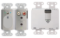 WALL-MOUNTED BI-DIRECTIONAL LINE-LEVEL AND BLUETOOTH® AUDIO DANTE INTERFACE - STAINLESS STEEL