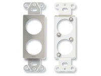 DOUBLE PLATE FOR STANDARD AND SPECIALTY CONNECTORS - STAINLESS (CUSTOM LABELED) (SEE PART # ZCST-LBL