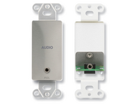 MINI-JACK PASS-THROUGH PLATE - STAINLESS (CUSTOM LABELED) (SEE PART # ZCST-LBL FOR SETUP CHARGE)