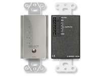 REMOTE CHANNEL SELECTOR - 4 CHANNELS - CONTROLS RU-ASX4D/R - STAINLESS STEEL (CUSTOM LABELED) (SEE P