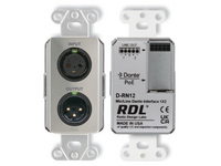 WALL-MOUNTED BI-DIRECTIONAL MIC/LINE DANTE INTERFACE 1X2, CUSTOM LABELED