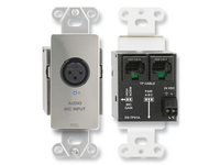 ACTIVE SINGLE-PAIR SENDER - TWISTED PAIR FORMAT-A - XLR MIC INPUT W PHANTOM - STAINLESS (CUSTOM LABE