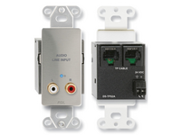 ACTIVE TWO-PAIR SENDER - TWISTED PAIR FORMAT-A - STEREO PHONO JACK INPUTS - STAINLESS