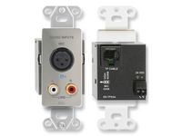 ACTIVE THREE-PAIR SENDER - TWISTED PAIR FORMAT-A - XLR MIC & STEREO PHONO IN - STAINLESS (CUSTOM LAB