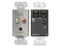ACTIVE SINGLE-PAIR SENDER - TWISTED PAIR FORMAT-A - MINI-JACK & STEREO RCA IN - STAINLESS (CUSTOM LA