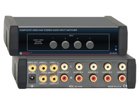 COMPOSITE VIDEO AND STEREO AUDIO INPUT SWITCHER - 4X1