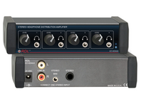 STEREO HEADPHONE DISTRIBUTION AMP - 1X4 FRONT-PANEL OUTPUTS
