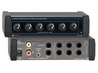 STEREO HEADPHONE DISTRIBUTION AMP - 1X6 REAR-PANEL OUTPUTS