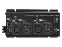 DUAL MIC PHANTOM ADAPTER 12, 24, 48 V - XLR