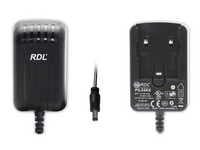 24 VDC SWITCHING POWER SUPPLY, INTERCHANGEABLE AC PLUG, 500 MA, DC PLUG