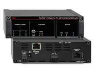 FORMAT A TO NETWORK INTERFACE - 1 FORMAT A, 1 BALANCED LINE AUX INPUTS - DANTE OUTPUT - WITH POE