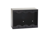TRIPLE SURFACE MOUNT BOX FOR DECORA® REMOTE CONTROLS AND PANELS - BLACK