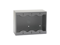 TRIPLE SURFACE MOUNT BOX FOR DECORA® REMOTE CONTROLS AND PANELS - GRAY
