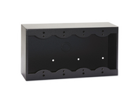 QUADRUPLE SURFACE MOUNT BOX FOR DECORA® REMOTE CONTROLS AND PANELS -  BLACK