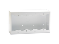 QUADRUPLE SURFACE MOUNT BOX FOR DECORA® REMOTE CONTROLS AND PANELS - WHITE
