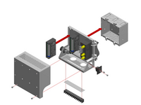 STICK-ON SERIES MOUNTING RACK - 7 MODULES MAX.