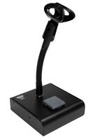 PTT/PTM PUSH-TO-TALK/PUSH-TO-MUTE DESKTOP MIC STAND WITH 6" GOOSENECK