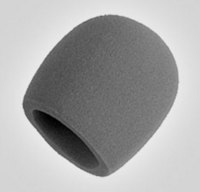 GRAY FOAM WINDSCREEN FOR ALL SHURE BALL TYPE MICROPHONES