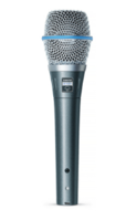SUPERCARDIOID CONDENSER HANDHELD VOCAL MICROPHONE / INCLUDES A25D MIC CLIP & CARRYING BAG