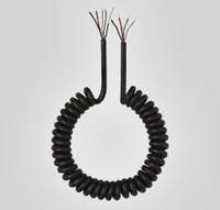 6' COILED CABLE (4-CONDUCTOR, 2 SHIELDED), USED WITH 527B