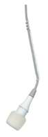 CARDIOID, LOW PROFILE OVERHEAD CONDENSER MICROPHONE,ATTACHED 25' CABLE, INLINE PREAMPLIFIER,WHITE