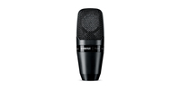 LARGE-DIAPHRAGM SIDE-ADDRESS CARDIOID CONDENSER MIC WITH SHOCK-MOUNT AND CARRYING CASE - LESS CABLE
