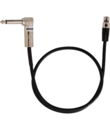 2' INSTRUMENT CABLE, 4-PIN MINI CONNECTOR (TA4F) WITH RIGHT-ANGLE 1/4" CONNECTOR, USED WITH ULX,