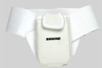 WHITE NEOPRENE POUCH FOR UR1 BODYPACK TRANSMITTER AND UR1M MICRO-BODYPACK TRANSMITTER