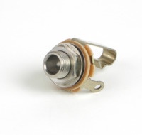1/4" Mono 2 Conductor Jack w/Nut & Washer, Open Circuit - Bulk
