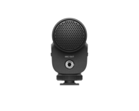 SMALL SHOTGUN MICROPHONE FOR CAMERAS WITH A LIGHTING SHOE MOUNT AND EXTERNAL MICROPHONE INPUT