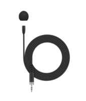 BLACK LAPEL MICROPHONE (OMNIDIRECTIONAL, PRE-POLARIZED CONDENSER) FOR XS & EW WIRELESS BODYPACKS