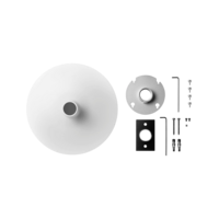 1.5IN POLE MOUNT KIT, ROUND, WHITE COVER (POLE NOT INCLUDED) FOR MXA