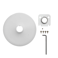 1.5IN POLE MOUNT KIT, MXA901 ROUND, WHITE