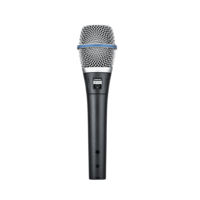 SUPERCARDIOID CONDENSER HANDHELD VOCAL MICROPHONE / INCLUDES A25D MIC CLIP & CARRYING BAG