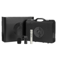CARDIOID STUDIO CONDENSER MICROPHONE (CHAMPAGNE), FOAM WINDSCREEN AND CARRYING CASE