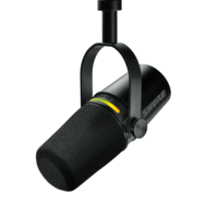 DUAL-OUTPUT USB-C AND XLR CARDIOID DYNAMIC MICROPHONE FOR PODCASTING & CREATORS, BLACK