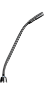 10" SHOCK-MOUNTED GOOSENECK, GREEN/RED LED RING AT BOTTOM, LESS PREAMP, DUAL FLEX, SUPERCARDIOID
