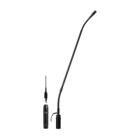 NO CARTRIDGE-18IN GOOSENECK CONDENSER MICROPHONE, SHOCK MOUNT, FLANGE MOUNT, 10 SIDE-EXIT