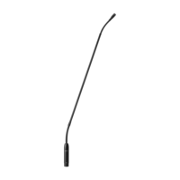 24 INCH GOOSENECK MIC, CONDENSER MICROPHONE, CARDIOID,  BOTTOM CABLE EXIT, PREAMP INCLUDED, BLACK