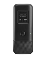 BOUNDARY TRANSMITTER WITH CARDIOID MIC CARTRIDGE, B/W MATRIX LC-DISPLAY  USB-C CHARGING PORT, AND