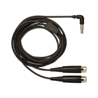10FT INPUT CABLE FOR P6HW HARDWIRED BODYPACK(5 PIN LEMO CONNECTOR TO L & R FEMALE XLR CONNECTORS)