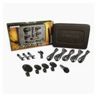 5-PIECE DRUM MIC KIT INCLUDING 1-PGA52, 3-PGA56, 1-PGA57, 1-A25D STAND ADAPTER,