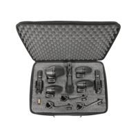7-PIECE DRUM MIC KIT INCLUDING 1-PGA52, 3-PGA56, 1-PGA57, 2-PGA81, 3-A25D STAND ADAPTERS,